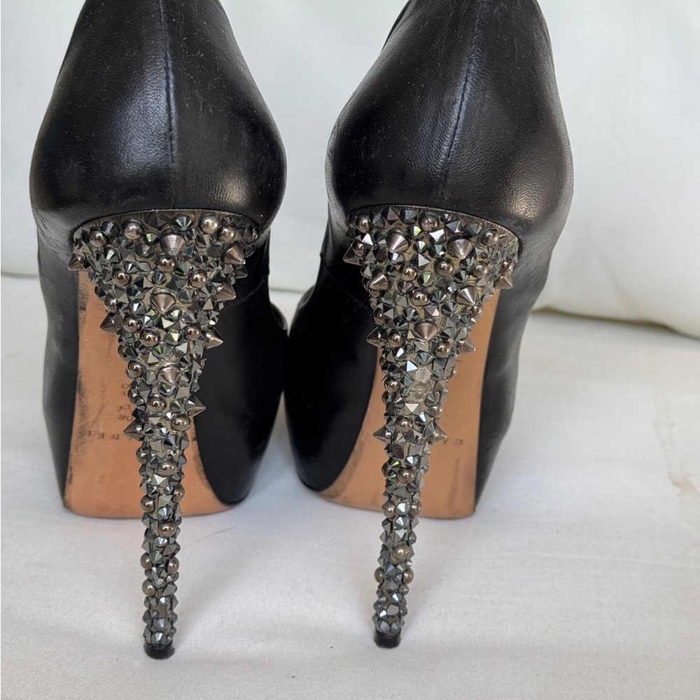 Elegant Black Studded Heels